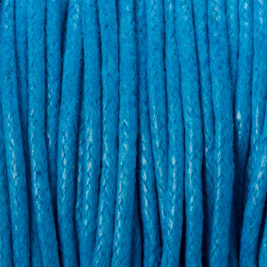 Sznurek bawełniany woskowany niebieski 1,5mm