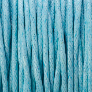 Sznurek bawełniany woskowany błękitny 1,5mm