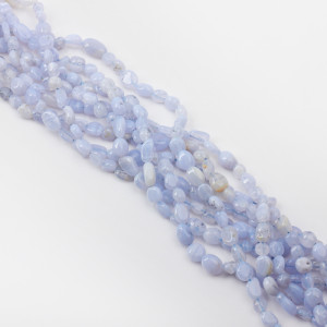 Agat blue lace bryłka nieregularna 6x8mm